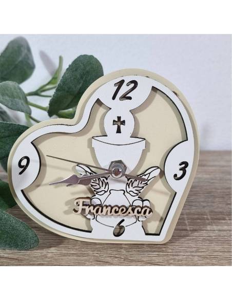 Prima Comunione idee originali bomboniere comunione fai da te orologio cuore