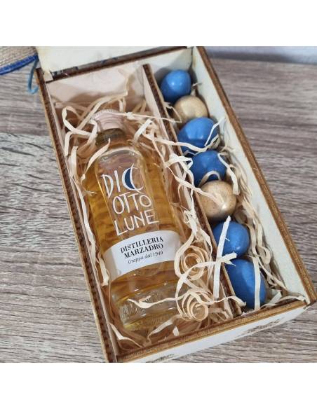 Bottigliette liquori mignon bomboniere grappa Diciotto Lune