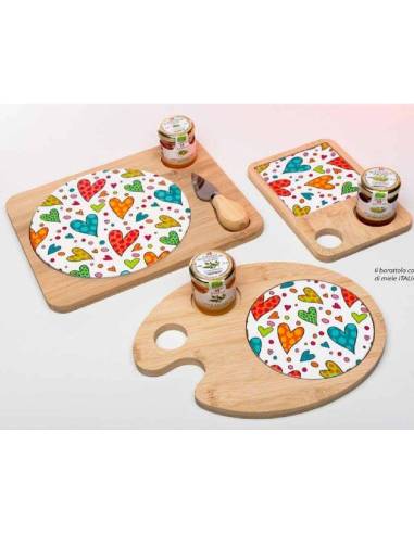 Bomboniere Cuorematto solidali taglieri Il Cuoricino Matto