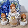 Candele bomboniere angelo personalizzate con il nome bimbo/a