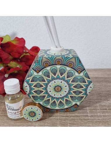 Bomboniera profumatore porcellana esagonale cashmere