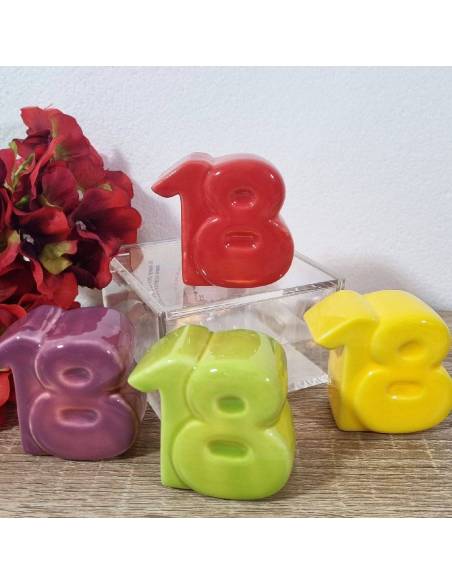 Bomboniere cuore matto prezzi convenienti per compleanno ceramica led