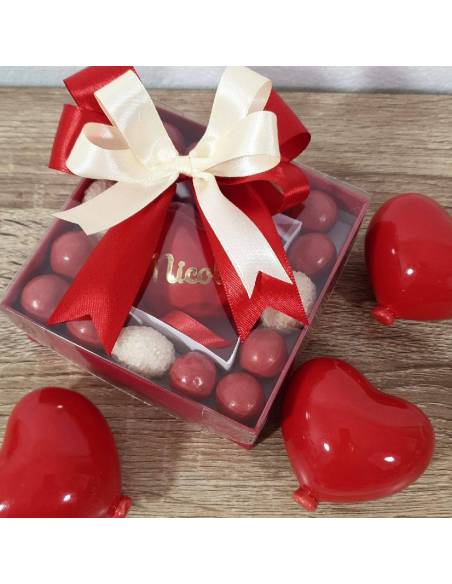 Bomboniere palloncini cuori ceramica magnete