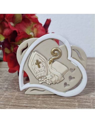Ricordo per la Cresima particolare cuore sacro stilizzato
