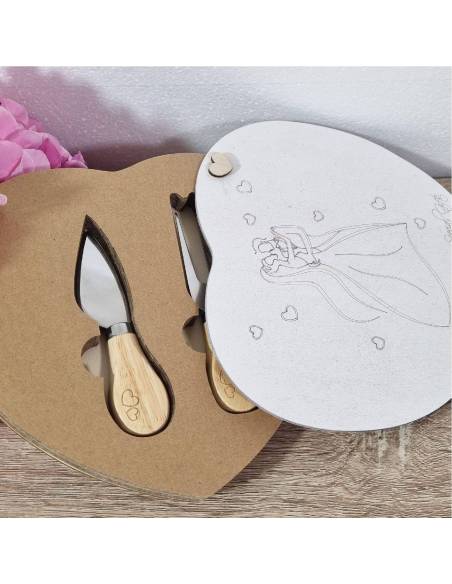 Bomboniere matrimonio utili set formaggi sposi