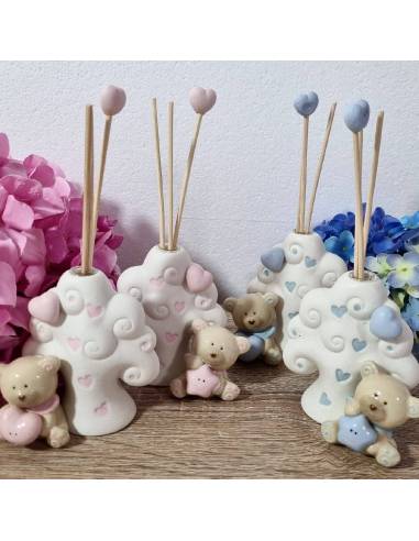 Bomboniere Albero della Vita profumatore con orsetto