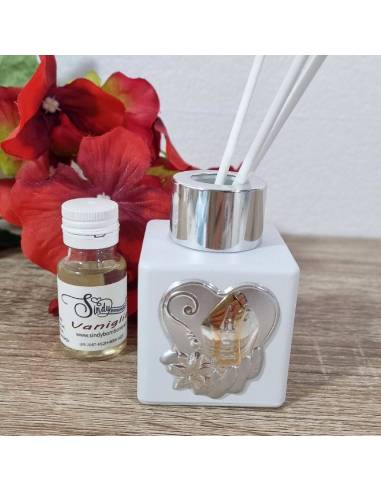 Bomboniere Cresima profumatore cuore argento