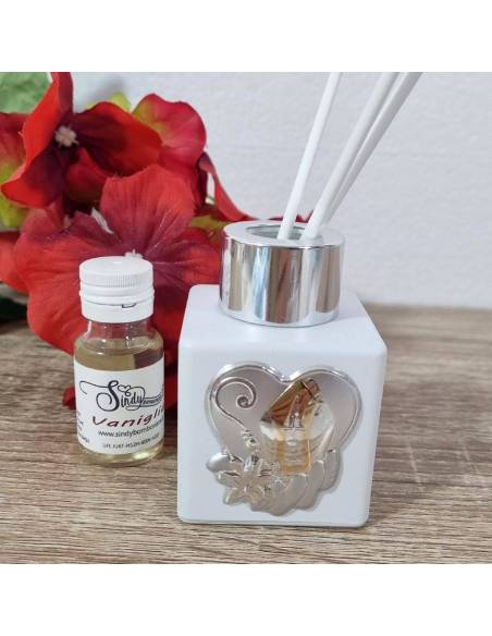 Bomboniere Cresima profumatore cuore argento