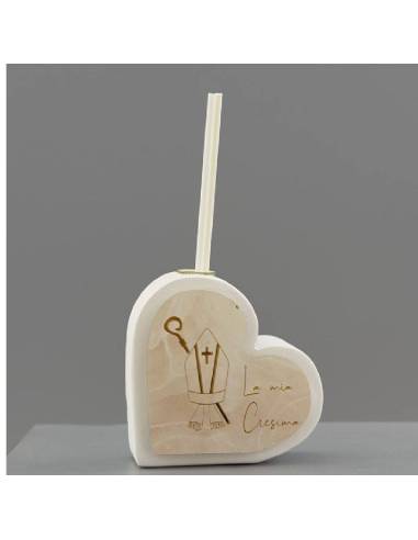 Profumatori bomboniere cuore immagine cresima