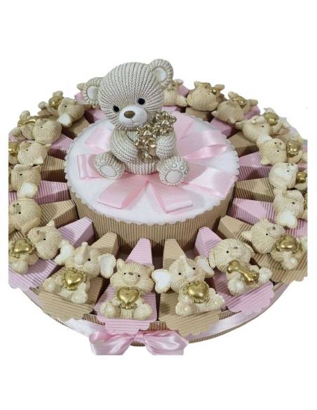 Torta per bomboniere orsetto palloncino bambina| Sindy Bomboniere