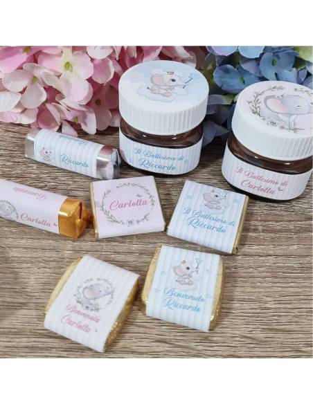 nutella bomboniera bimba personalizzata