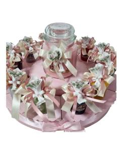 Torta bomboniere Yankee Candle matrimonio fiori capodimonte fascio| Sindy Bomboniere