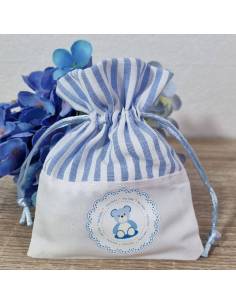 Sacchettino nascita bimbo con orsetto delicato ed economico