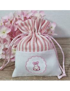 Sacchettini nascita per confetti bimba, economici e delicati