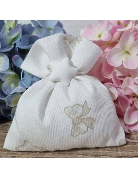 Sacchetti per confetti nascita bimbi stella gessetti