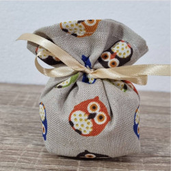 Sacchettini portaconfetti gufetti