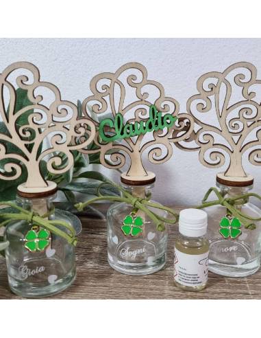 Bomboniere personalizzate profumatore albero della vita con nome