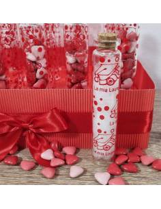 Provette bomboniere laurea confetti e cestino incluso