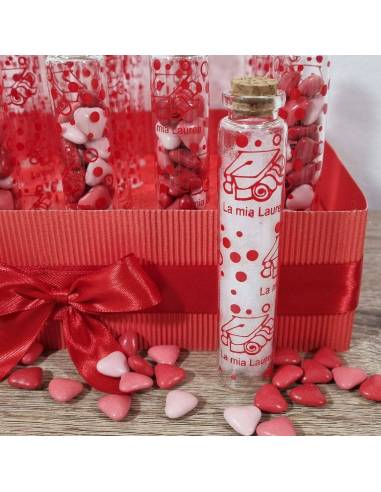 Provette bomboniere laurea confetti e cestino incluso