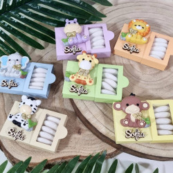 Bomboniere savana animaletti magnete scatoline personalizzate