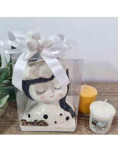 Bomboniera Prima Comunione bimba vasetto tema sirena