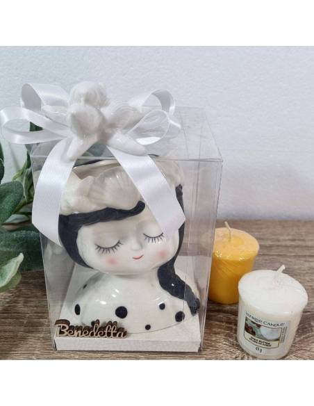 Bomboniera Prima Comunione bimba vasetto tema sirena