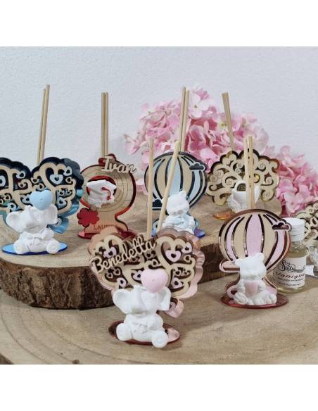 Profumatori bomboniere personalizzati con nome festeggiato