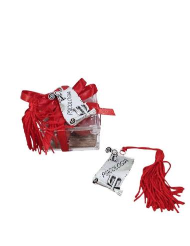 Targhetta laurea in Psicologia nappa per confezionare bomboniere fai da te