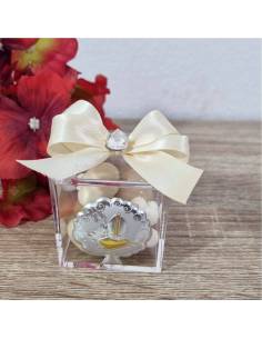 Bomboniere cresima argento albero della vita scatoline plexiglass