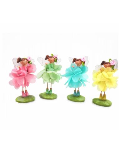 Bomboniere fate vestito di fiori in tulle