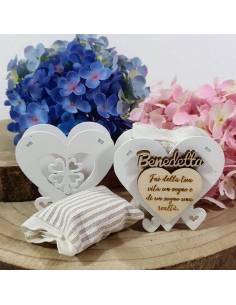 Calice ostia scatoline portaconfetti comunione a cuore nome personalizzato