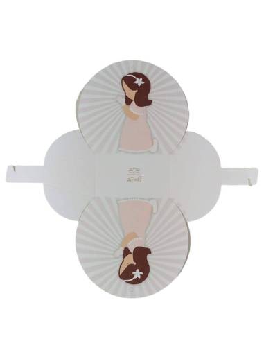 Scatoline portaconfetti Comunione bimba nastrino incluso e nome personalizzato