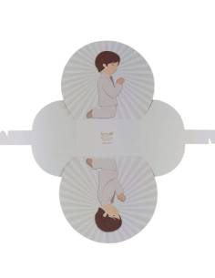 Scatoline portaconfetti Comunione bambino in preghiera 2