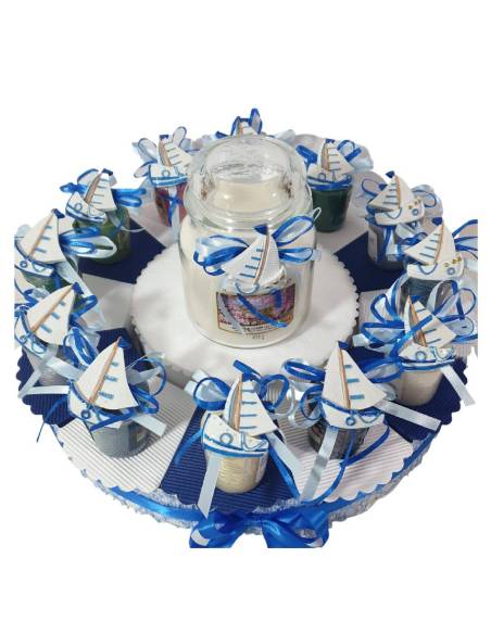 Bomboniere mare candele Yankee calamite barca a vela