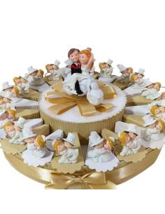 Torta bomboniere matrimonio sposi portachiavi simpatici