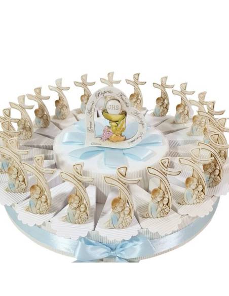 Torta bomboniere Comunione maschio tau statuetta 3D