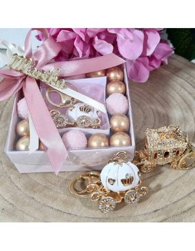 Bomboniera carrozza scatola degustazione confetti personalizzata