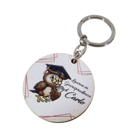 Scatola in plexiglass portaconfetti con targhetta pergamena portachiavi laurea Agraria