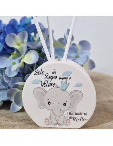 Bomboniere profumatori Dumbo elefante Battesimo bimbo