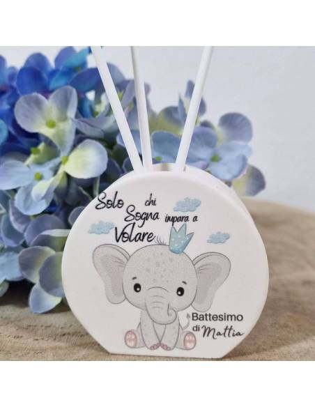 Bomboniere profumatori Dumbo elefante Battesimo bimbo