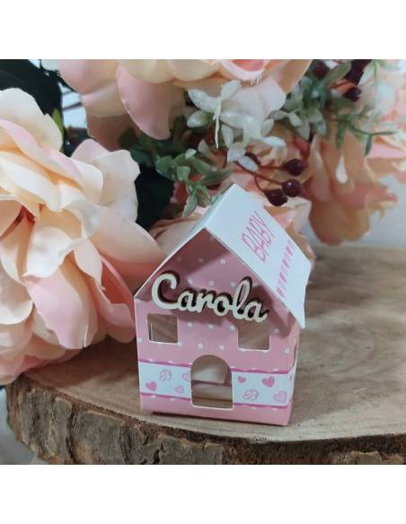 Scatoline portaconfetti casette nascita baby personalizzate