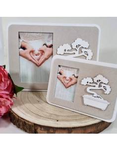 Bomboniere matrimonio originali portafoto da tavolo bonsai