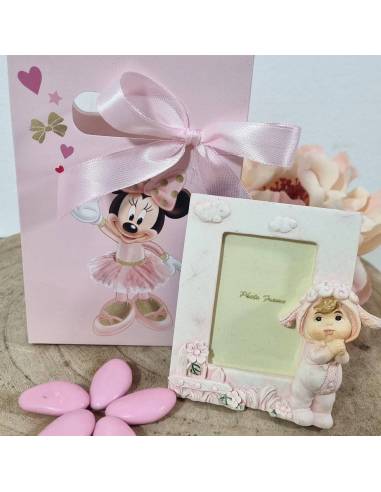 Cornice portafoto bomboniere Battesimo bimba