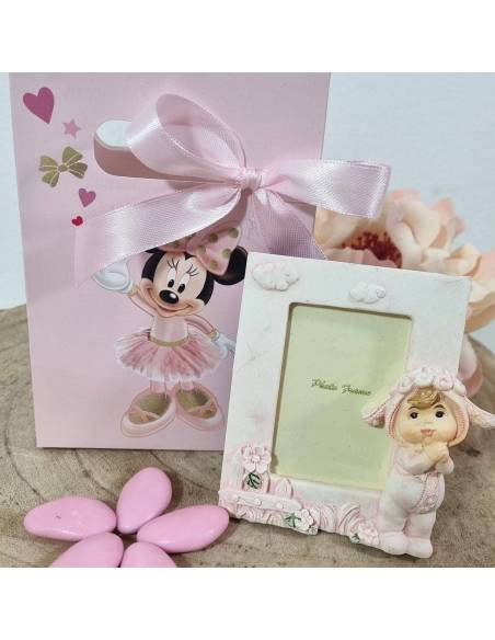 Cornice portafoto bomboniere Battesimo bimba