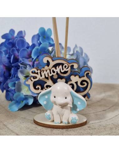Profumatore bomboniera Battesimo bimbo elefantino