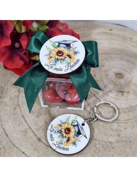 Bomboniere laurea originali girasoli con frase