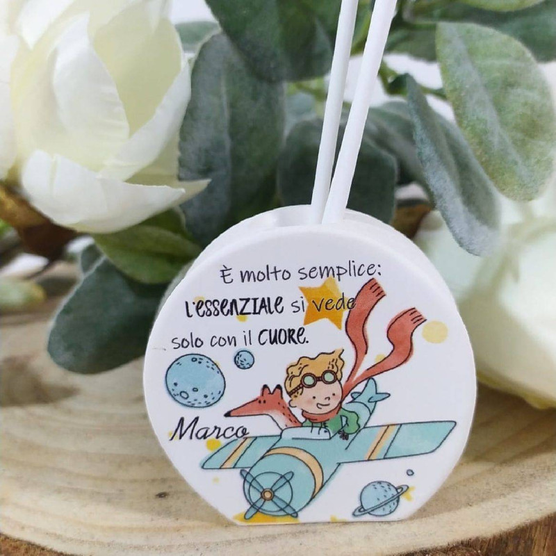 Profumatore bomboniere il Piccolo Principe nome personalizzato
