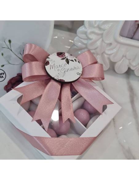 Bomboniere matrimonio personalizzate calamite con scatola degustazione