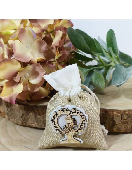 Sacchetti Comunione albero della vita bicolore