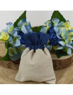 Sacchetti portaconfetti bicolore morbidi in cotone